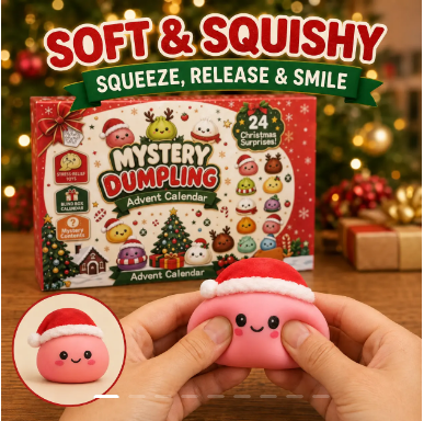 Christmas Mini Squishies Advent Calendar 2026, 24-Day Holiday Countdown Fidget Stress Relief Set, Cute Dumpling Squeeze Figures for Indoor Recreation, Stocking Stuffers, Xmas Party Favors, Small Surprise Gifts for Kids Teens Adults,sohochic